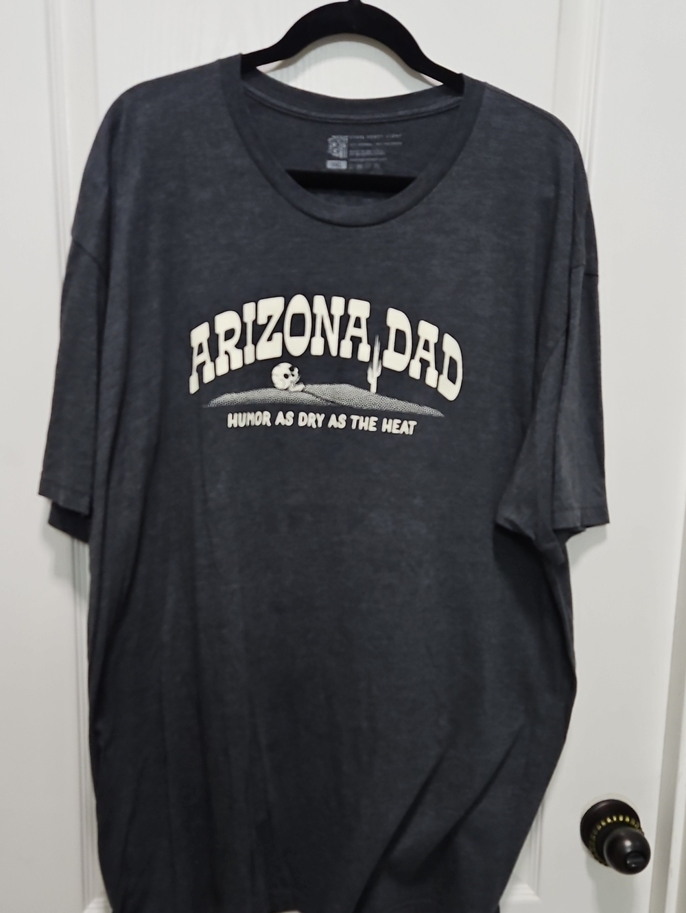 Arizona Dad Graphic Tee in Charcoal Gray